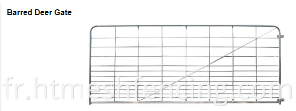 Galvanisé 7 Rail Galvanisé Metal Farm Field Security Gates / 7 Bar Galvanisé Field Gate